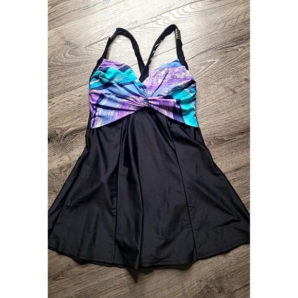 Carol Wior Skirted One-piece Swimsuit Women's Size 6 - Picture 2 of 6